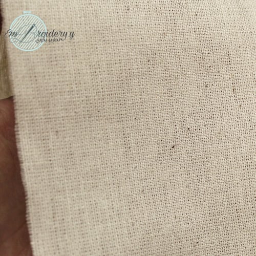 قماش كتان لون بيج