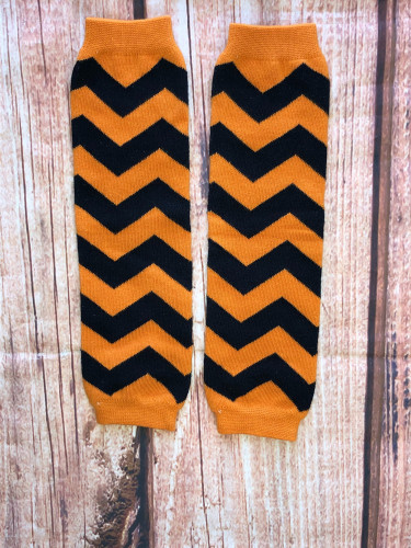Zig zag orange + black