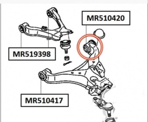 جلد مقص امامي باجيرو تحت01-20صغير تايلندي