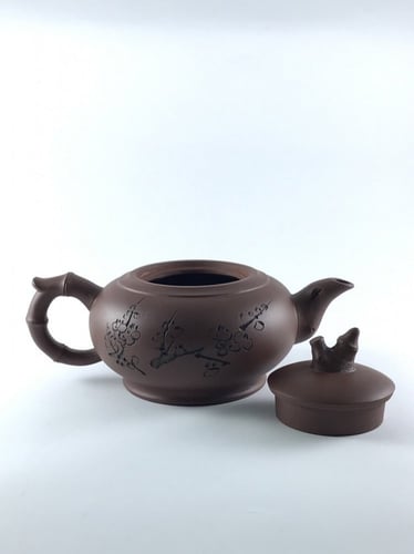 طقم شاي مصنوع من الفخار الطبيعي مكون 13 قطعة مزخرف...