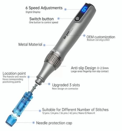جهاز ديرما بن M8S + يحتوي على 10 ابرة هدية اضافية
