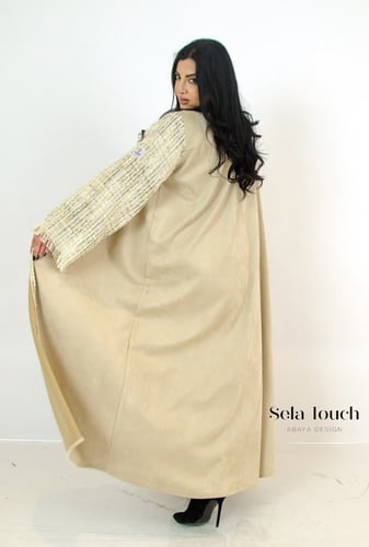 عباية شامواه مع اكمام شانيل