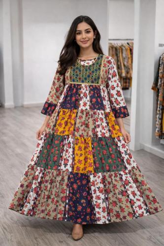 جلابية دبل كلوش بتصميم أنيق