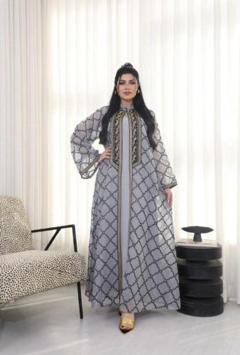 جلابيه ملكيه بحزام من الخصر