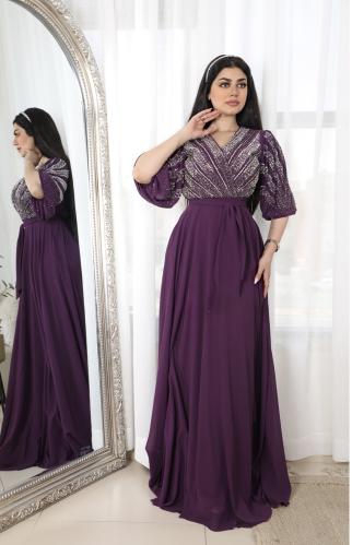 فستان ناعم دبل كلوش شك يدوي