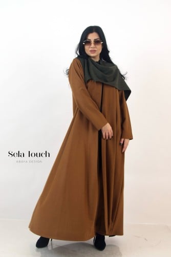 عباية جوخ مميزة مع شال جوخ مقلم