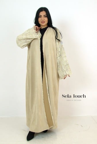 عباية شامواه مع اكمام شانيل