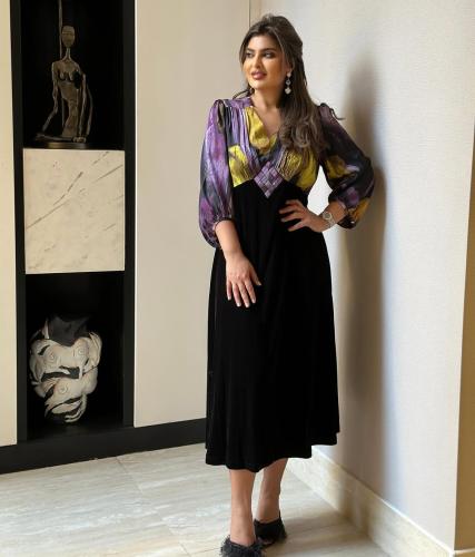 فستان اميره المخمل