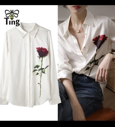 بلوزه M بنمط D&G