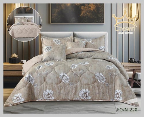 مفرش كارلتون خام قطني وبارد بشكلين مختلفين خام قطن...