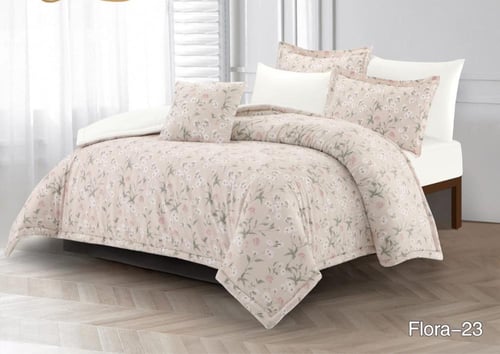 مفرش فلورا بارد قطن 100‎%‎ يتميز بشكلين مختلفين نف...