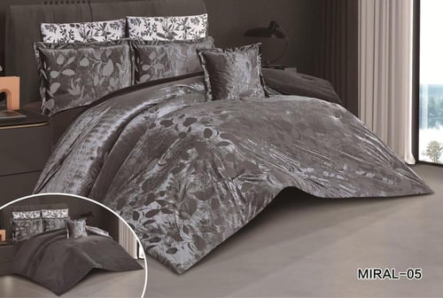 مفرش ميار نقشة المحفور وملمسة الناعم مخمل وفرو داف...