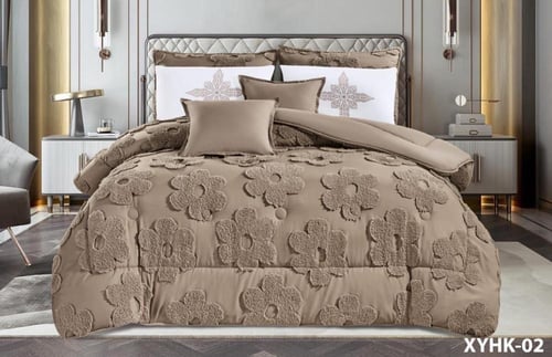 مفرش نسرينا بنقشة البارز والمورد نفر ونص