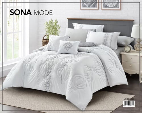 مفرش ميلي الانيق يتميز بفخامة الخام نفرين