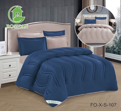 مفرش فيلكسرا شكلين من المخمل الناعم والدافي نفرين