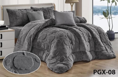 مفرش لاتين يتميز بملمسة الناعم مخمل وفرو دافي نفر...