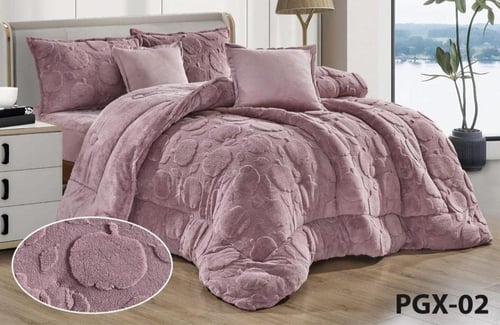 مفرش لاتين يتميز بملمسة الناعم مخمل وفرو دافي نفري...