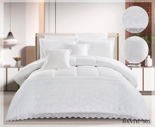 مفرش اريام الفاخر متميز بخام دنتيل نفرين