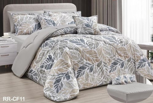 مفرش ريفا شكلين انيق مشجر وسادة شكلين نفرين