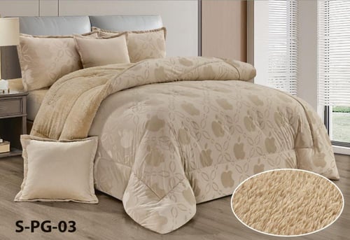 مفرش سوفا شتوي فرو ناعم مخمل وفرو دافي نفر ونص