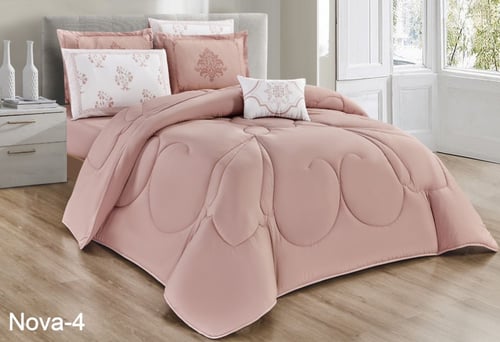 مفرش نوفا ثمان قطع مميز بنحتة الانيقة نفرين