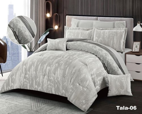 مفرش تالا الفاخر متميز بخام دنتيل نفرين