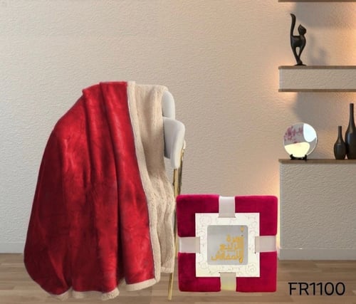 بطانية فروتي مخمل ناعم ودافي وخفيفة الوزن 1 نفرونص