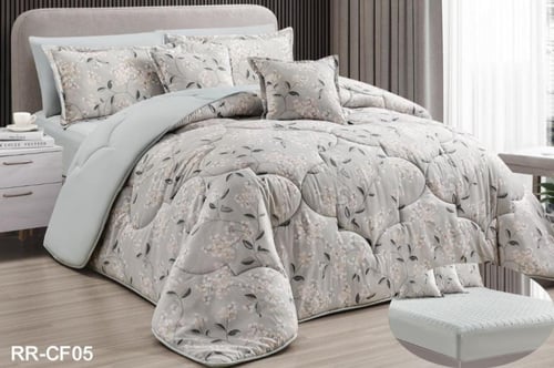 مفرش ريفا شكلين انيق مشجر وسادة شكلين نفرين