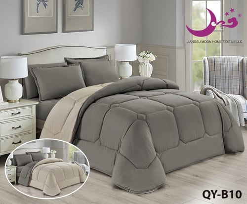 مفرش كلاسك السادة بلونين مختلفين نفرونص