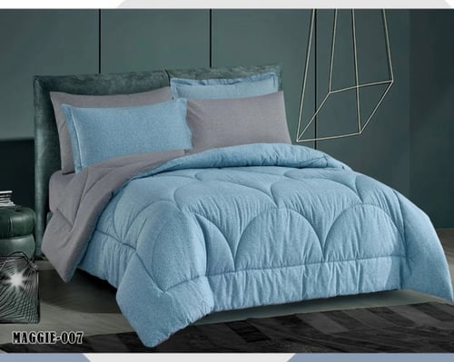 مفرش ماجي ساده شكلين ماركة فيذر قطن 100% نفرين