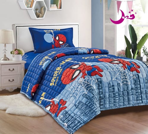 مفرش اطفال ومضرب خفيف وانيق نفر ونص