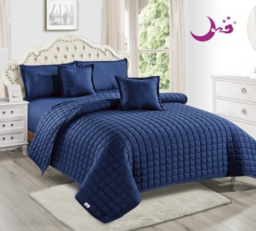 مفرش ستيلي مضرب سادة خفيف ولطيف نفرين