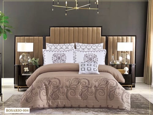 مفرش روزاريو المطرز والانيق نفرين