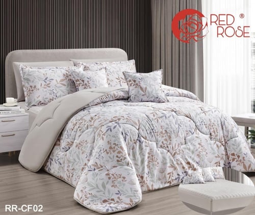 مفرش ريفا شكلين انيق مشجر وسادة شكلين نفرين