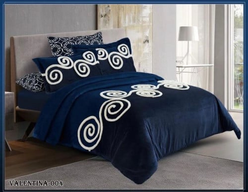 مفرش فلنتينا مخمل ناعم و دافي مرة نفرين شتوي