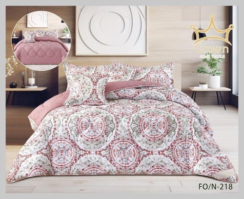 مفرش كارلتون خام قطني وبارد بشكلين مختلفين خام قطن...