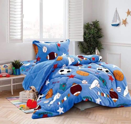 مفرش افانا اطفال مخمل وفرو ثقيل ناعم نفر ونص