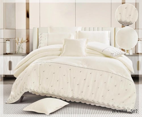 مفرش اريام الفاخر متميز بخام دنتيل نفرين