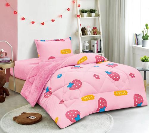 مفرش افانا اطفال مخمل وفرو ثقيل ناعم نفر ونص