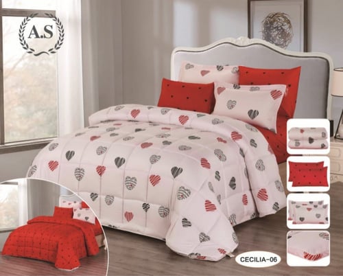 مفرش سيسلا شكلين نفرين