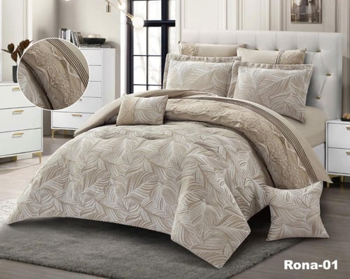 مفرش رونا الفاخر متميز بخام دنتيل نفرين