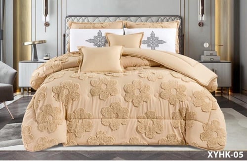 مفرش نسرينا بنقشة البارز والمورد نفر ونص