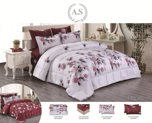 مفرش سيسيلا مشجر وساده نفرين