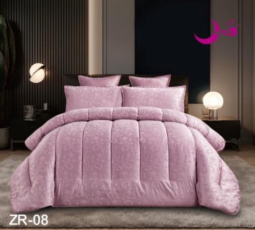 مفرش دالاين سادة حرير مع نقشة البارز والفخم نفرين