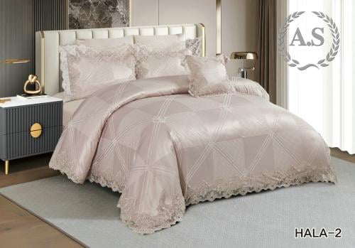 مفرش هالا عرائسي دنتيل ومن الجاكار الفخم نفرين