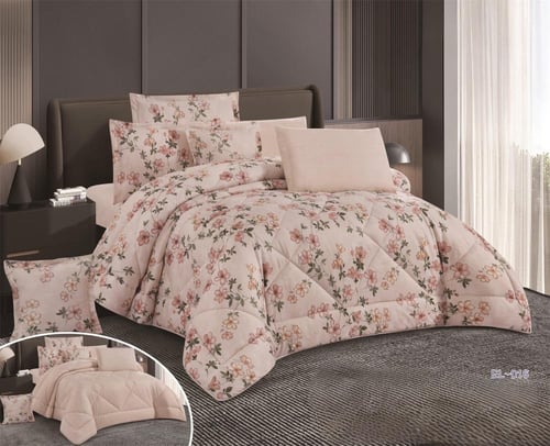 مفرش برينت بشكلين مختلفين وباالوانة الانيقة نفرين