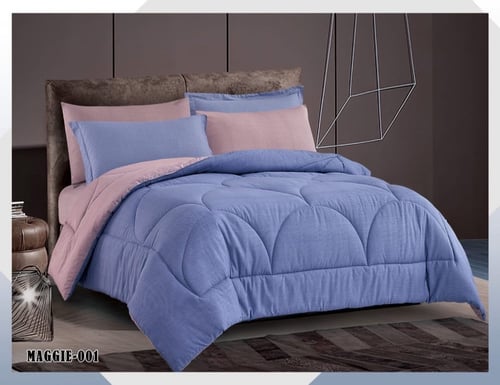 مفرش ماجي ساده شكلين ماركة فيذر قطن 100% نفرين