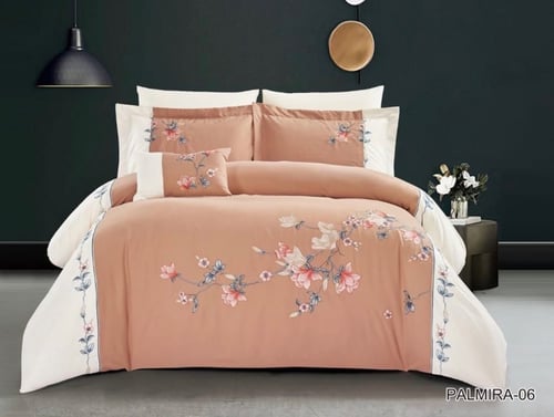 مفرش بالميرا متميز بورودة المطرزة نفرين