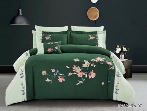 مفرش بالميرا متميز بورودة المطرزة نفرين