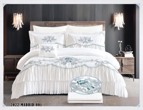 مفرش مدريد عرائسي دنتيل نفرين